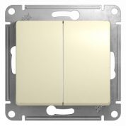 Выключатель 2-кл. GSL000251 Clossa бежевый Schneider