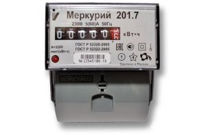 Счетчик Меркурий-201.7 5-60А 220В