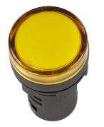 Лампа AD16DS (LED)матрица d16 мм желтый 24В АС/DС